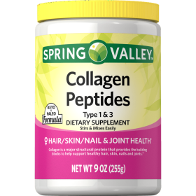 Spring Valley Collagen Peptides Type 1 & 3 Dietary Supplement, 9 oz