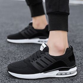 Men Women Boys Air Cushion Casual Shoes 36-45 Mesh Breathable Lightweight Kids Sneakers Outdoor Spring Sumer Autumn Comfortable (Color: Black)