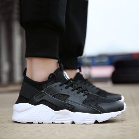 High Quality Unisex White Sneakers Breathable Men Mesh Spring New Cozy Tennis Lightweight Summer Casual Shoes Outdoor Flat Women (Color: Black White)