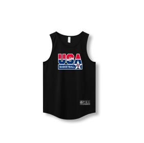 Loose Men Running Vest 2022 Outdoor street basketball Gym Sleeveless Letter Print Shirt Quick Dry Fitness Bodybuilding Tank Tops (size: 4XL)