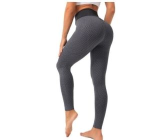 High Waist Workout Seamless Leggings Yoga Pants (Color: Dark gray)