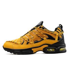 Running Shoes Breathable Men's Sneakers Fitness Air Shoes Cushion Outdoor Brand Sports Platform Mens Sneakers Zapatos De Mujer (Color: 106yellow)