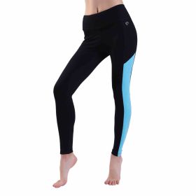 Women's Yoga Pants Power Stretch Workout Leggings Waist Tummy Control (Color: Lime)