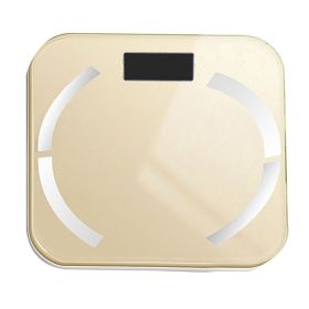 Best Body Fat Scale Digital BMI Bone Weight Bathroom Scale Max Smart Household Weighing Scale Small Fat Scale LED (Color: Bluetooth Golden)