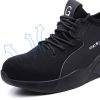 Mesh Safety Shoes Men Steal Toe Work Boots High Quality Sneakers Sports Light Cozy Wear-resistant Soft Sole Spring Summer Autumn