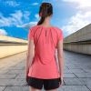 Women's Dry Fit Sweat T-Shirt Short Sleeves Workout Athletic Activewear Tops