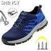 Mens Shoes Work Shoes For Men Safety Casual Shoes Men Puncture Proof Construction Boots Industrial Working Sneakers Sport Shoes